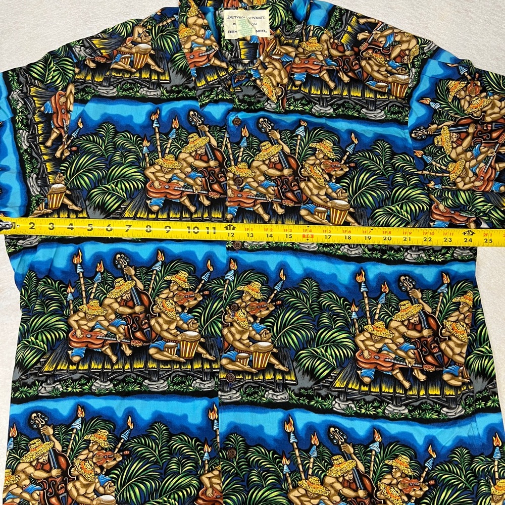 Vintage Reyn Spooner Detrich Varez Men’s XL Musicians Hawaiian Aloha Shirt EUC - Picture 4 of 6